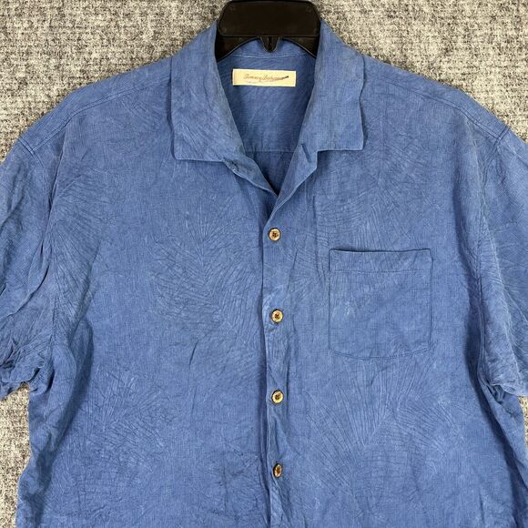 TOMMY BAHAMA SHIRT MENS XL SILK HAWAIIAN RESORT CLUB BEACH CAMP CABANA LOUNGE - Picture 3 of 10